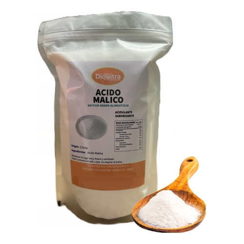 Ácido Málico Acidulante Grado Alimenticio 1 Kg