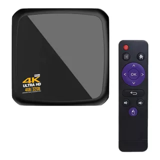 Tv Box Ledstar 4/32 Plus 4k 32gb Negro Con 4gb De Memoria Ram