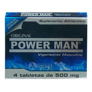 Power Man 4 Tabletas De 500 Mg Original