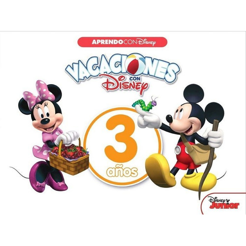 Vacaciones Con Disney. 3 Aãâ±os (aprendo Con Disney), De Disney. Editorial Cliper Plus, Tapa Blanda En Español