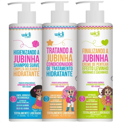 Kit Jubinha Shampoo, Condicionador, Levinho - Widi Care | Frete grátis