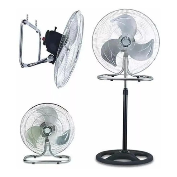 Ventilador Industrial 3 En 1 18 Pulgadas 3 Aspas Pedestal