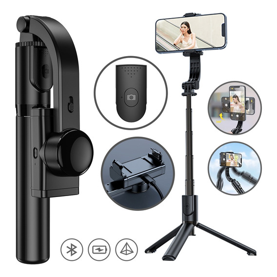 Estabilizador Celular Selfie Stick Trípode Bluetooth Gimbal