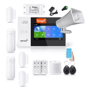 Kit De Seguridad Alarma Inteligente Wifi Gsm Touch Wg107t