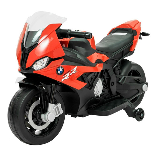 Moto A Bateria Bmw S1000 Rr 12v 3 Velocidades Con Luces Led Color Rojo