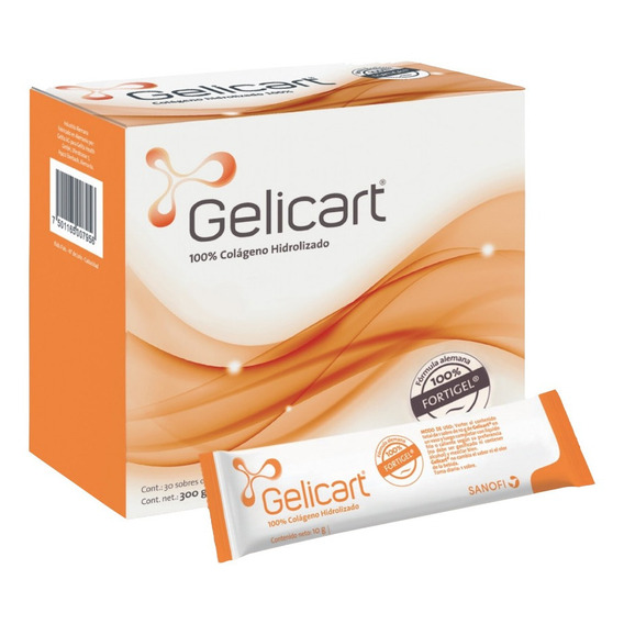 Gelicart® Colágeno Hidrolizado X 30 Sobres | Articulaciones Sabor Sin sabor