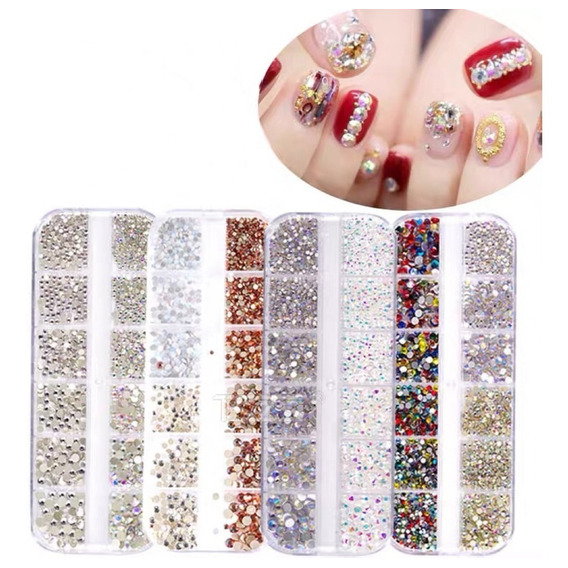  Glitter De Colores Para Decorar Uñas Set 12 - Manicure