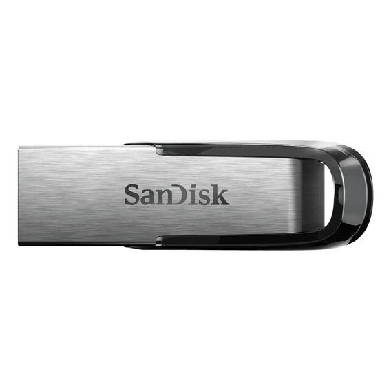 Pendrive SanDisk Ultra Flair 128GB 3.0 plateado y negro