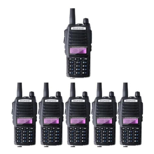 Kit de 6 radios Ht Communicator Baofeng, radio Uv82 de doble banda