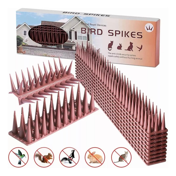 Pack 12 Púas Repelente Palomas Anti Aves Pajaros Ahuyentador