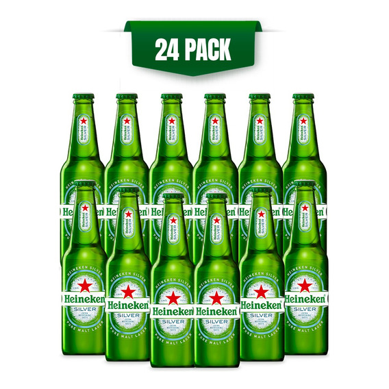 Cerveza Heineken Silver 24 Botellas De 355ml
