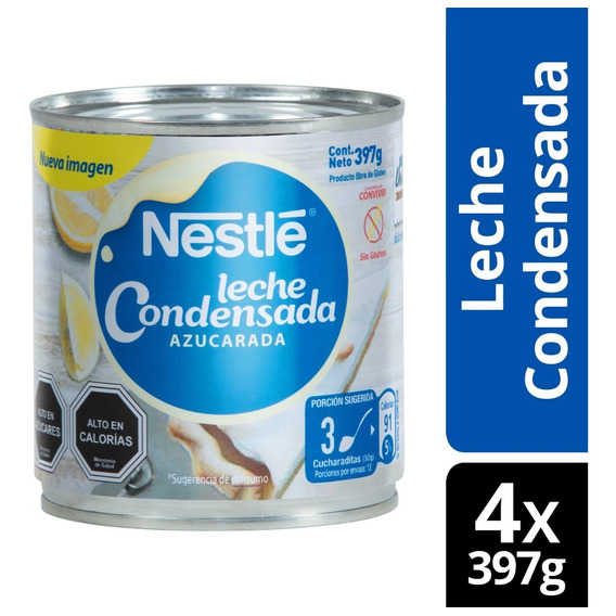Leche Condensada Nestle 397g Tarro X4