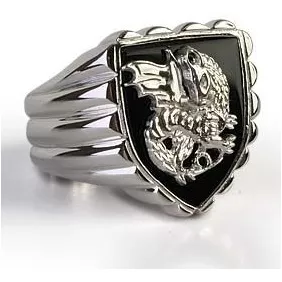 Anillo Pendragon Cabeza  Dragon Rey Arturo Inglatera Arwen