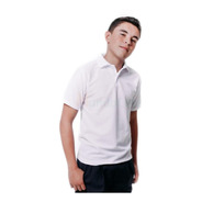 Camisa Polo Blanca Escolar Niños Colegial Uniforme Mundocute