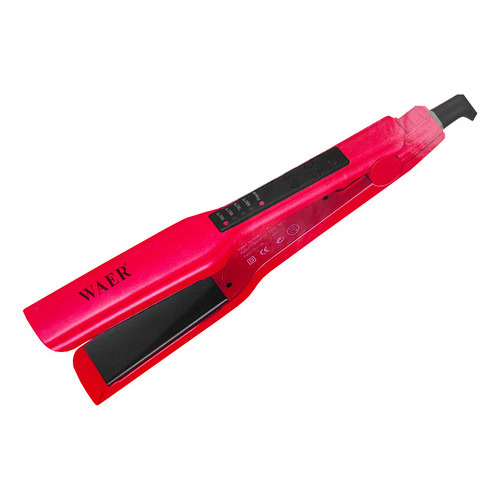 Plancha De Cabello Waer Professional Frizz Wa-2019 110v/240v Color Rojo