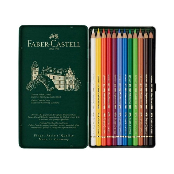 12 Colores Polychromos Profesionales Premium Faber Castell