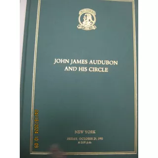John James Audubon And His Circle Catalogo Christie Subasta 