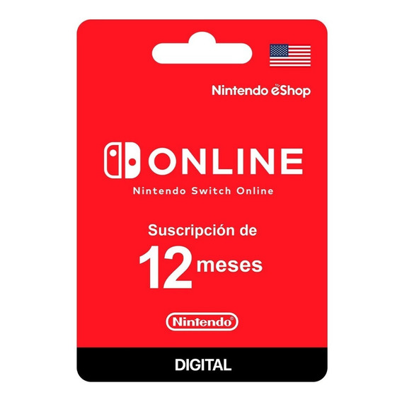 Nintendo Switch Online 12 Meses (efectivo)