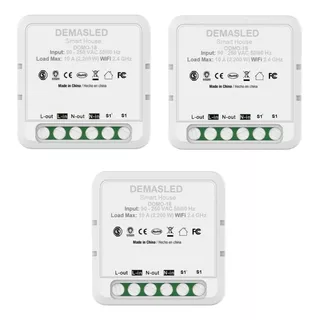 Pack 3 Interruptores Inteligentes Wifi Smart Switch Domótica