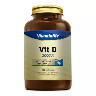 Vit D 2000 Ui Vitaminlife - 30 Cápsulas