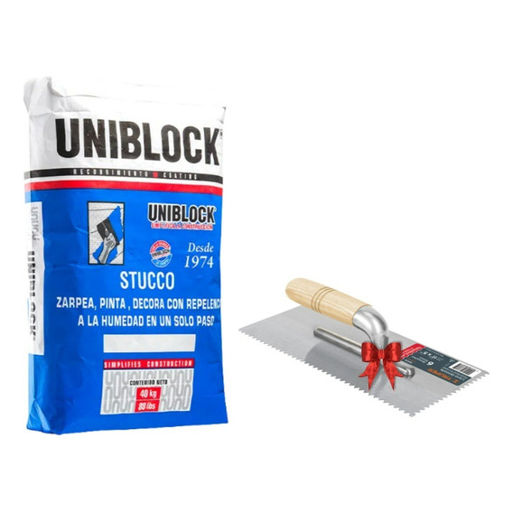 Estuco Uniblock Em Blanco Premium Con Microfibras 