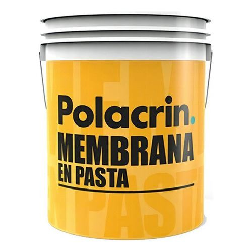 Membrana En Pasta Polacrin Impermeabilizante 10 L 100% Mm Color Blanco