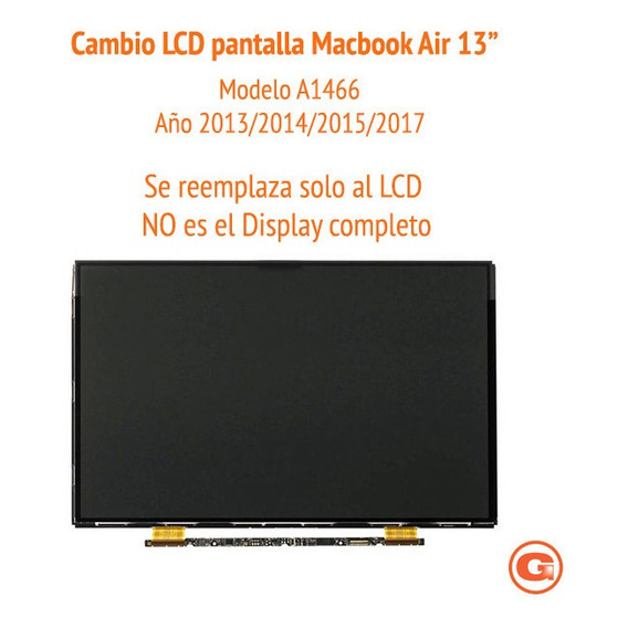 FTDLCD® Para MacBook Air A1466 2013 2014 2015 2017 13 pulgadas pantalla LCD completa montaje 1400 x 900 