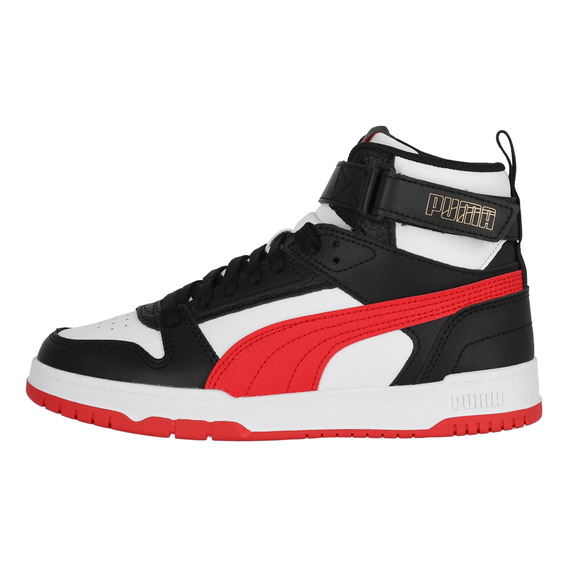 Zapatilla Puma Rebound Game Joven Black/white/red