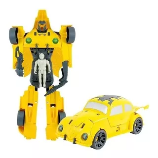 Fusca Robô Transformer Ref Bumblebee 40cm Brinquedo Na Caixa