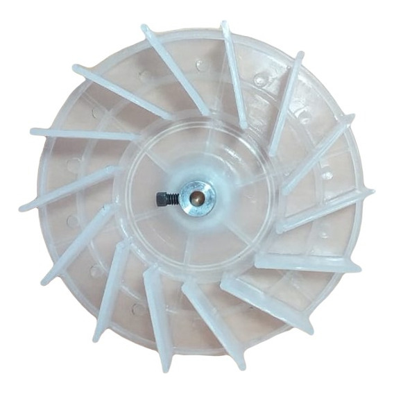 Turbina Plastica Para Extractor 17,5 Cm Diametro - Eje 8 Mm