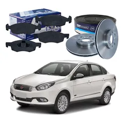  Kit Disco Pastilha Dianteiro Grand Siena 1.6 2017 A 2022