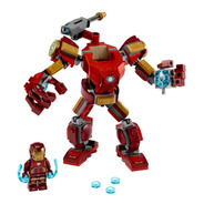 Bloques Para Armar Lego Marvel Iron Man Mech 148 Piezas  En  Caja