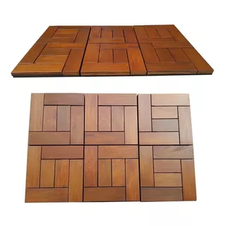 Deck Tile Piso Modular Ipe Teca Cumaru Tzalam Exterior Hm4