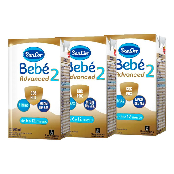 Sancor Bebe Advanced Formula Etapa 2 Brick 36 Unid X 500 Ml