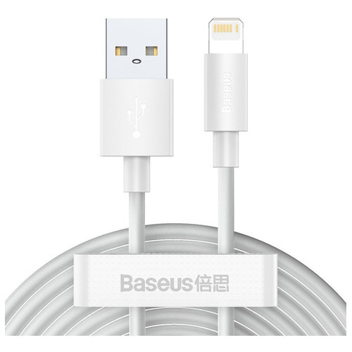 Baseus Cable Usb Para iPhone 2.4 A 1.5m 2 Piezas  Blanco 