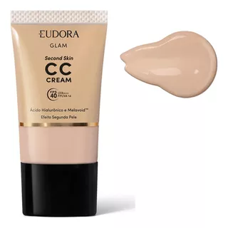 Cc Cream Eudora Glam Second Skin 30ml  - Escolha Sua Cor