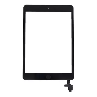 Tela Touch Screen Compatível Com iPad Mini 1 Ou 2 Com Botao Cor Preto