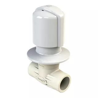 Registro Tigre Pvc Para Chuveiro 25mm Soldável Branco