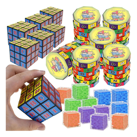 Set Cubo Laberinto N°44 Sorpresitas 24p Cumpleaños - El Rey