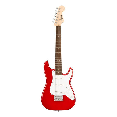 Guitarra eléctrica infantil Squier by Fender Mini stratocaster de álamo dakota red brillante con diapasón de laurel indio