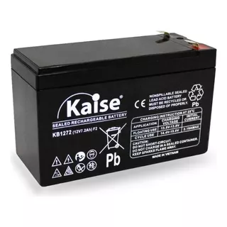 1 X Bateria Recargable 12v 7.2ah Reales Kaise Ups Alarmas   