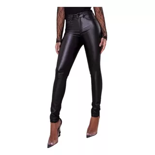 Calça Legging Skinny Luxury Biotipo Feminina Resinada Cirrê 