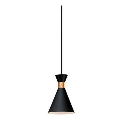 Lampara Colgante De Diseño Galina 1 Luz Negro/cobre Nk