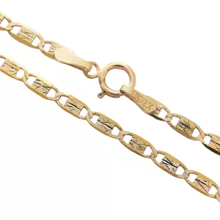 Pulsera Esclava Oro 10k Solido 3 Oros Planchada 1.8mm 18cm