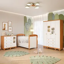 Quarto Bebê Berço Marquesa 3em1 Guarda Roupa 4pts Cômoda Uli