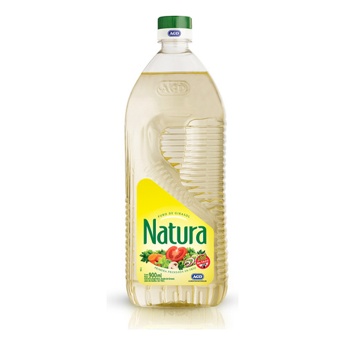 Aceite de girasol Natura botellasin TACC 900 ml 