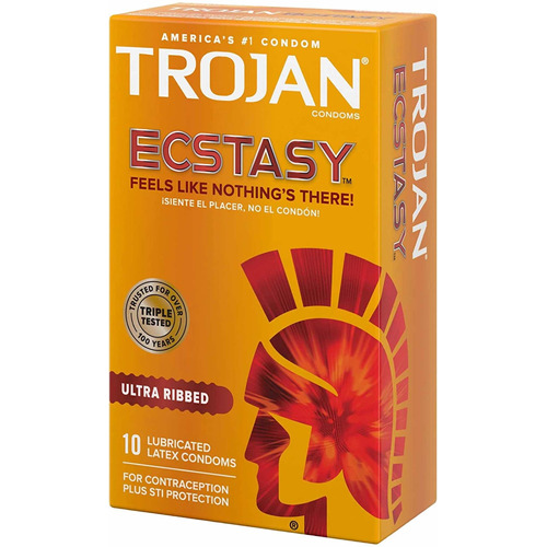 Preservativo Trojan Ecstasy Cónico 10 Unidades