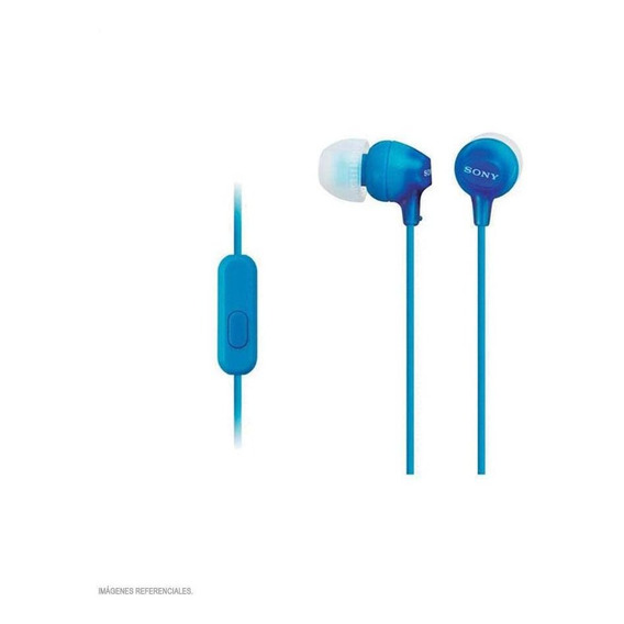 Audifonos Intrauditivos Mdr-ex15 Celeste Sony