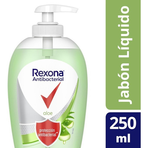 Jabón Líquido Rexona Antibacterial Aloe Vera 250 Ml