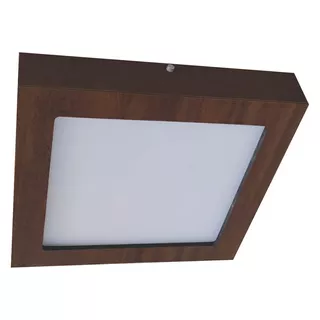 Acabamento Plafon Sobrepor Madeira Para Led 18w Painel